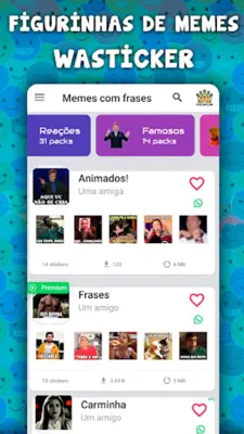 Memes com frases android App screenshot 11