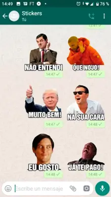 Memes com frases android App screenshot 2