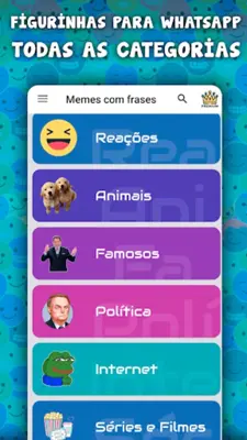 Memes com frases android App screenshot 7